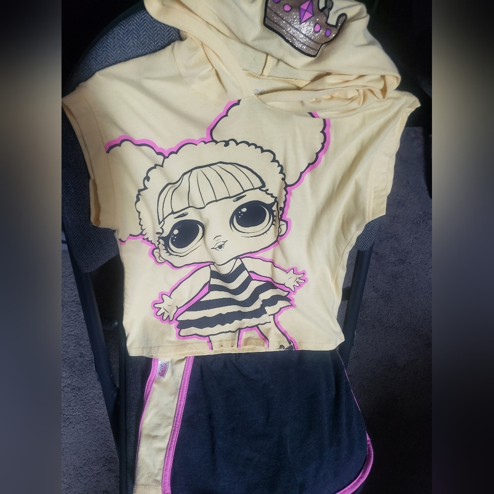 LOL SURPRISE! Yellow Hooded T-Shirt Set